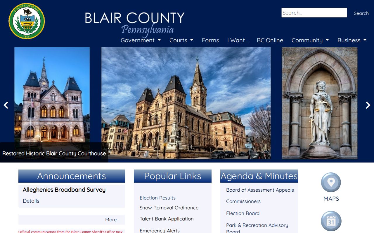 Blair County 24-hour release research showing aggregate Prison Board figures