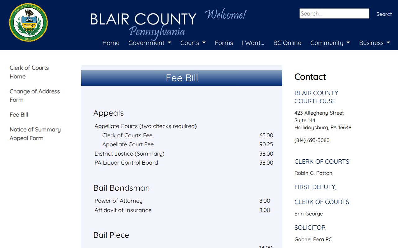 Blair County released mugshot expungement filing fee